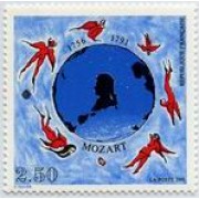 France Francia Nº 2695 1991 Mozart, lujo