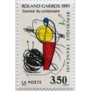 France Francia Nº 2699 1991 Tenis Roland Garros , lujo