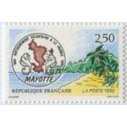France Francia Nº 2735 1991 Voluntarios Mayotte , lujo