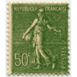 France Francia Nº 198 1924 - 1932 Semeuse Sin fijasellos, sombras del tiempo