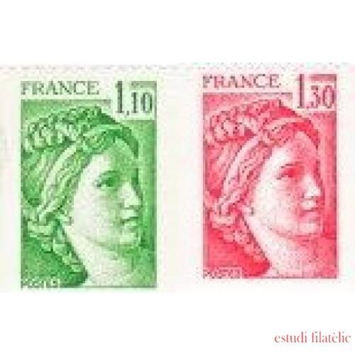 France Francia Nº 2062/63 1979  Sabina , lujo