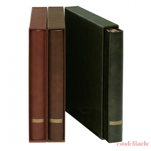 Lindner 1120-H  Juego de tapa exclusivo de 18 anillas. MARRON. 305 x 317 mm  .