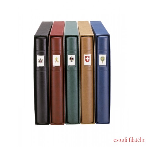 Lindner 1122-G Tapa de anillas Standard de 18 anillas. VERDE. 305 x 317 mm  . Juego Tapa+Estuche