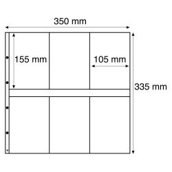 Leuchtturm 300359 Hojas de plástico MAXIMUM, para tarjetas postales nuevas, formato vertical, blanco Leuchtturm 300359 Hojas de plástico MAXIMUM, para tarjetas postales nuevas, formato vertical, blanco