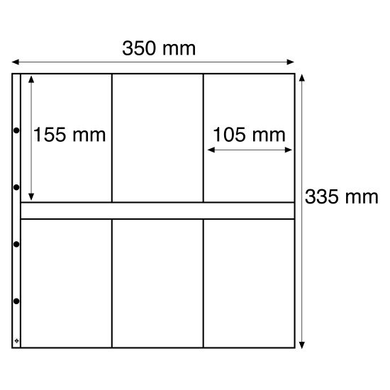 Leuchtturm 300359 Hojas de plástico MAXIMUM, para tarjetas postales nuevas, formato vertical, blanco Leuchtturm 300359 Hojas de plástico MAXIMUM, para tarjetas postales nuevas, formato vertical, blanco