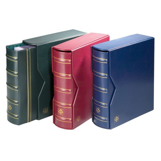 Leuchtturm 301654 tapa de anillas OPTIMA, diseño classic GIGANT, con cajetín projoector, rojo