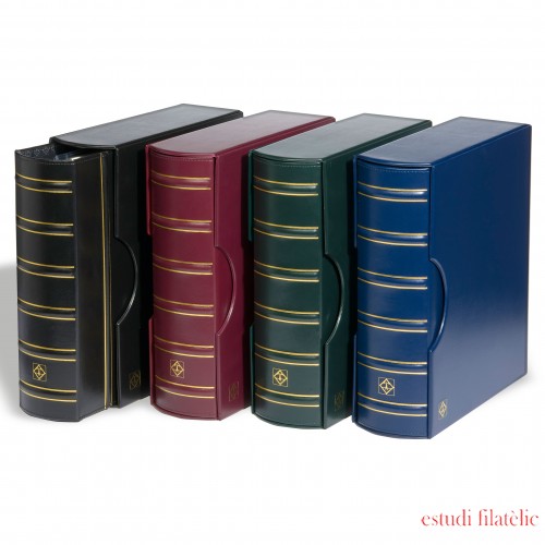 Leuchtturm 301901 Tapa de anillas GRANDE, diseño classic GIGANT, con cajetín protector, azul Leuchtturm 301901 Tapa de anillas GRANDE, diseño classic GIGANT, con cajetín protector, azul