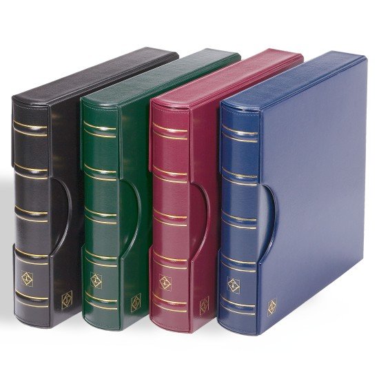 Leuchtturm 302402 Tapa de anillas EXCELLENT DE, en diseño clásico con cajetín protector, rojo Leuchtturm 302402 Tapa de anillas EXCELLENT DE, en diseño clásico con cajetín protector, rojo