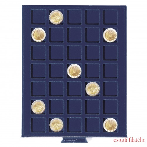 Leuchtturm 302460 Bandeja para monedas SMART, con 35 divisiones esquinadas de 27 mm Ø Leuchtturm 302460 Bandeja para monedas SMART, con 35 divisiones esquinadas de 27 mm Ø