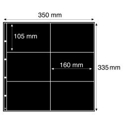 Leuchtturm 302702 Hojas de plástico MAXIMUM, para tarjetas postales nuevas, formato horizontal, negro Leuchtturm 302702 Hojas de plástico MAXIMUM, para tarjetas postales nuevas, formato horizontal, negro