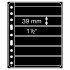Leuchtturm 303128 hojas de plástico VARIO PLUS, extra rígido, 6 divisiones, negro