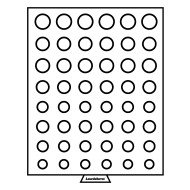 Leuchtturm 303198 Bandeja para 6 series  monedas euro , color humo  Últimas unidades