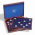 Leuchtturm 303369 Estuche para monedas VOLTERRA TRIO de Luxe, cada una para 35 monedas de 2€ en cápsulas