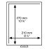 Leuchtturm 303584 Bandeja para monedas sin divisiones 210x270 mm, color humo