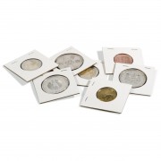 Leuchtturm 303625 Cartones para monedas TACK 20 mm, para grapar, paquete de 100