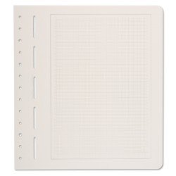 Leuchtturm 304004 Hojas neutras para álbumes PRIMUS A, fondo cuadricular en gris tenue borde gris Leuchtturm 304004 Hojas neutras para álbumes PRIMUS A, fondo cuadricular en gris tenue borde gris