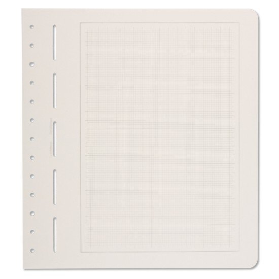 Leuchtturm 304004 Hojas neutras para álbumes PRIMUS A, fondo cuadricular en gris tenue borde gris Leuchtturm 304004 Hojas neutras para álbumes PRIMUS A, fondo cuadricular en gris tenue borde gris