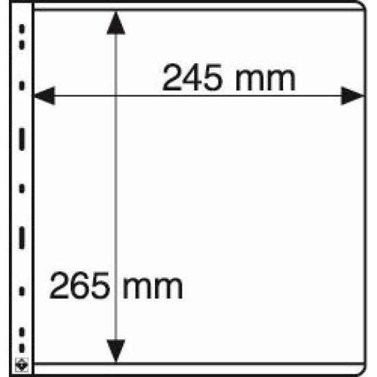 Leuchtturm 304032 Hojas de plástico ROYAL, 1 división, negro Leuchtturm 304032 Hojas de plástico ROYAL, 1 división, negro