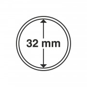 Leuchtturm 304799 cápsulas de monedas diámetro interior 32 mm