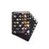 Leuchtturm 305080 Hojas de plástico COMPART, para 42 placas de cava / tapas coronas, negro
