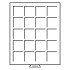 Leuchtturm 306945 Bandeja para monedas 20 divisiones esquinadas hasta 48 mm Ø, color humo