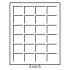 Leuchtturm 307311 Bandeja para monedas MB 24 divisiones esquinadas hasta 42 mm Ø, color humo