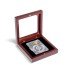 Leuchtturm 307925 Estuche de madera VOLTERRA, para 1 cáps.de moneda certificada (Slab) con ventana cristal
