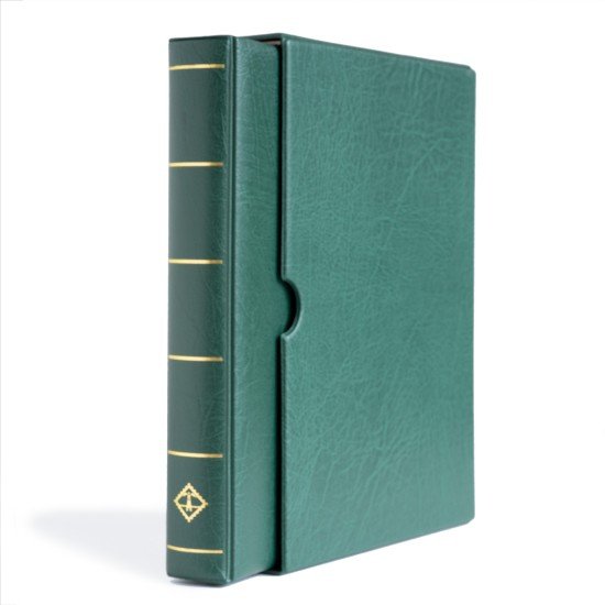 Leuchtturm 308017 tapa de anillas VARIO F, con cajetín projoector, verde Leuchtturm 308017 tapa de anillas VARIO F, con cajetín projoector, verde