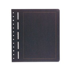 Leuchtturm 308094 LEUCHTTURM hojas neutras para álbumes, cartón negro, línea marginal dorada Leuchtturm 308094 LEUCHTTURM hojas neutras para álbumes, cartón negro, línea marginal dorada