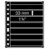 Leuchtturm 308299 hojas de plástico VARIO PLUS, extra rígido, 7 divisiones, negro