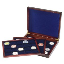 Leuchtturm 308474 Estuche para monedas VOLTERRA TRIO de Luxe, cada una para 20 monedas cuadradas de 48 mm Ø Leuchtturm 308474 Estuche para monedas VOLTERRA TRIO de Luxe, cada una para 20 monedas cuadradas de 48 mm Ø