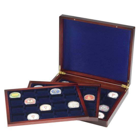 Leuchtturm 308474 Estuche para monedas VOLTERRA TRIO de Luxe, cada una para 20 monedas cuadradas de 48 mm Ø Leuchtturm 308474 Estuche para monedas VOLTERRA TRIO de Luxe, cada una para 20 monedas cuadradas de 48 mm Ø