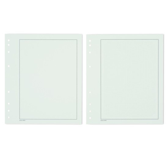 Leuchtturm 308623 MOC hojas neutras para álbumes, en blanco con línea negra en márgenes Leuchtturm 308623 MOC hojas neutras para álbumes, en blanco con línea negra en márgenes