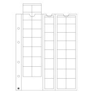 Leuchtturm 308740 hojas OPTIMA, para series de EURO de hasta 26 mm Ø, transparentes