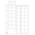 Leuchtturm 308740 hojas OPTIMA, para series de EURO de hasta 26 mm Ø, transparentes