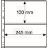 Leuchtturm 308985 Hojas de plástico ROYAL, 2 divisiones, negro