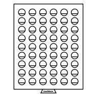 Leuchtturm 309858 Bandeja para monedas 54 divisiones redondas de 25,75 mm Ø, color humo