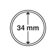 Leuchtturm 310430 cápsulas de monedas diámetro interior 34 mm Paq. 10 unid.