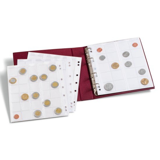 Leuchtturm 310704 Álbum para monedas NUMIS, incl. 5 hojas, rojo Leuchtturm 310704 Álbum para monedas NUMIS, incl. 5 hojas, rojo