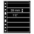Leuchtturm 310707 hojas de plástico VARIO, 6 divisiones, negro