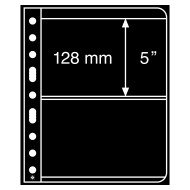 Leuchtturm 311049 hojas de plástico VARIO, 2 divisiones, negro