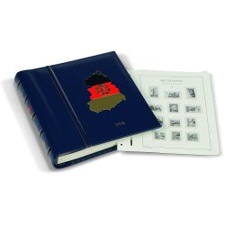 Leuchtturm 311694 LEUCHTTURM SF-Álbum preimpresas tapas PERFECT DP, diseño classic DDR 1980-1990, azul