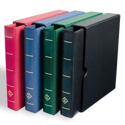 Leuchtturm 312210 Tapa de anillas OPTIMA F, con cajetín protector, verde Leuchtturm 312210 Tapa de anillas OPTIMA F, con cajetín protector, verde