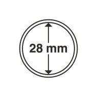 Leuchtturm 312236 Cápsulas Grips para monedas de 28 mm, paquete de 10