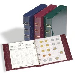 Leuchtturm 312262 Tapa anillas NUMIS, classic diseño con cajetín protector, rojo Leuchtturm 312262 Tapa anillas NUMIS, classic diseño con cajetín protector, rojo
