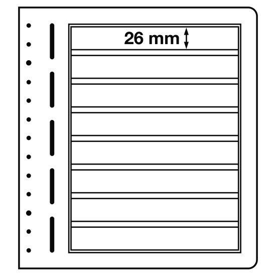Leuchtturm 313996 hojas en blanco-LB, 8 divisiones, 190x 26 mm Leuchtturm 313996 hojas en blanco-LB, 8 divisiones, 190x 26 mm