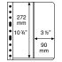 Leuchtturm 314737 hojas de plástico VARIO, 2 divisiones, división vertical, transparente