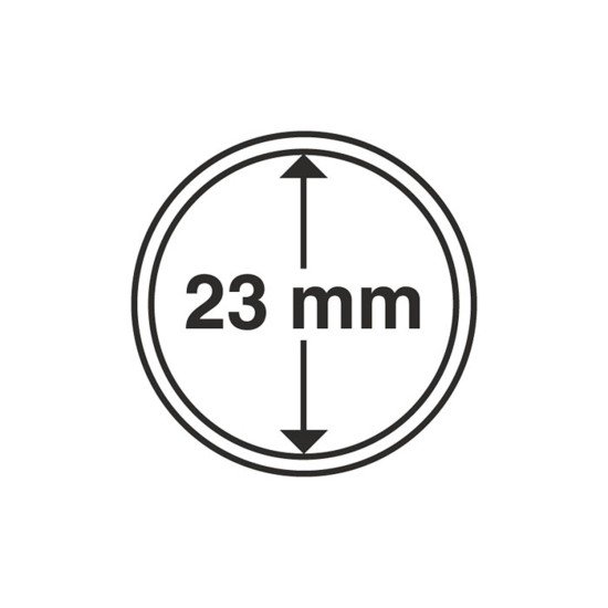 Leuchtturm 314782 cápsulas de monedas diámetro interior 23 mm