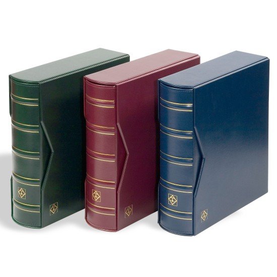 Leuchtturm 315375 Álbum para 200 FDCs o cartas en el formato C6, con cajetín protector, verde Leuchtturm 315375 Álbum para 200 FDCs o cartas en el formato C6, con cajetín protector, verde