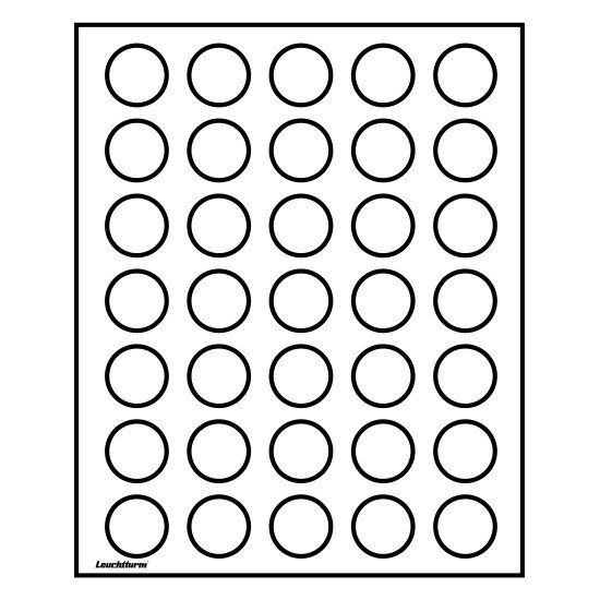 Leuchtturm 315465 Elegante Bandeja para monedas LIGNUM, 35 divisiones redondas de 32,5 mm Ø Leuchtturm 315465 Elegante Bandeja para monedas LIGNUM, 35 divisiones redondas de 32,5 mm Ø